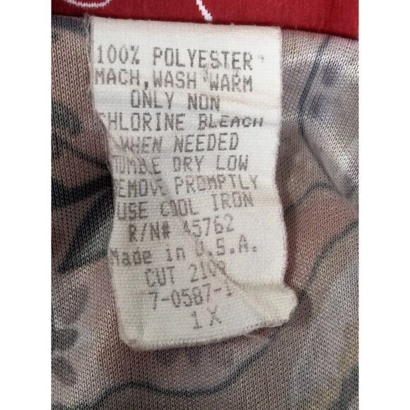 Amy Lynn Of California Womens Floral Print Long Sleeve Collared Blouse Top Size - Picture 7 of 7